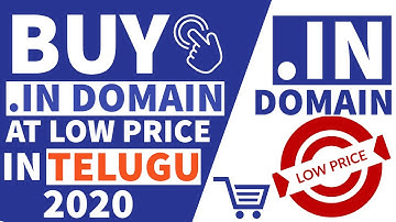 Buy .In Domain At Low Price In Telugu | How To Buy Domain at Low Price In Telugu | Cheap Domain 2020