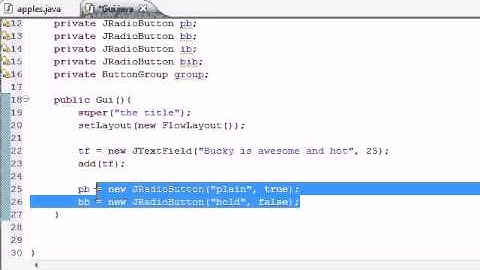 Java Programming Tutorial   66   JRadioButton