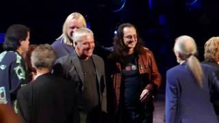 Yes Rock Hall of Fame Induction 2017  Presentation by Lee/Lifeson and Yes acceptance speeches