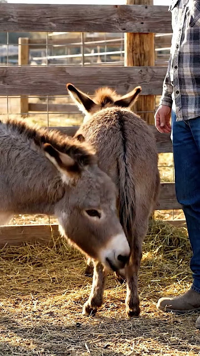 Donkeys live among donkeys and horses 544