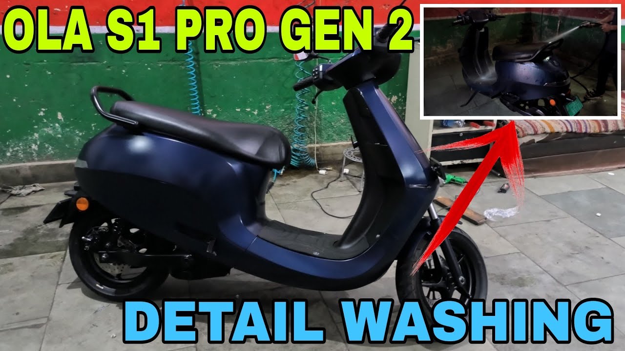 Ola S1 Pro Gen 2 Detail Washing | Ola Electric Scooter Cleaning