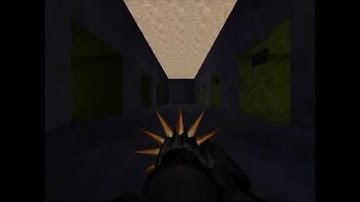 Unreal 0.864v beta (May 1997) - 1996 Krall, old Minigun, Flamethrower, and weapons