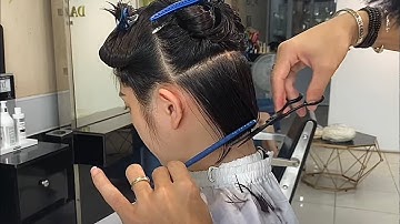 Dang Hieu. Hướng dẫn cắt tóc ngắn BoB Layer cho Mặt Tròn (BoB Layer Cut)