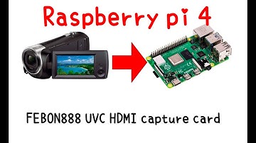 HDMI camera with Raspberry Pi 4 | FEBON 888 UVC capture card
