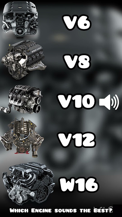 Which Engine sounds the Best? #shorts #v6 #v8 #v10 #v12 #w16 #engine