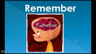 Remember, Remind, Recognise, Forget | Vocabulary Review Lesson ESL EFL IETLS English
