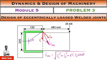 Eccentrically Loaded Welded Joints - Problem
