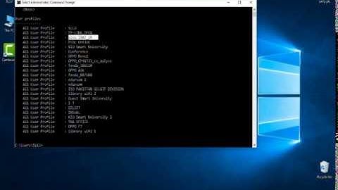 Command prompt : Show Wi-Fi Password | How to Find your WiFi Password Windows 10/8/7/XP