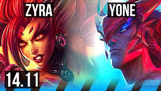 ZYRA vs YONE (MID) | 7/2/18 | BR Diamond | 14.11