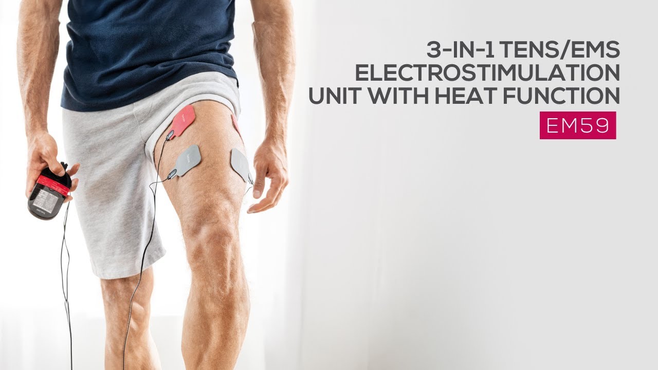 3-in-1 TENS/EMS Electrostimulation Unit with Heat Function, EM59