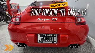 2007 Porsche 911 Targa 4S Sound test.