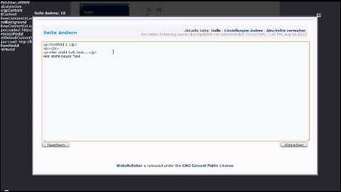 WebsiteBaker - Frontend Edit