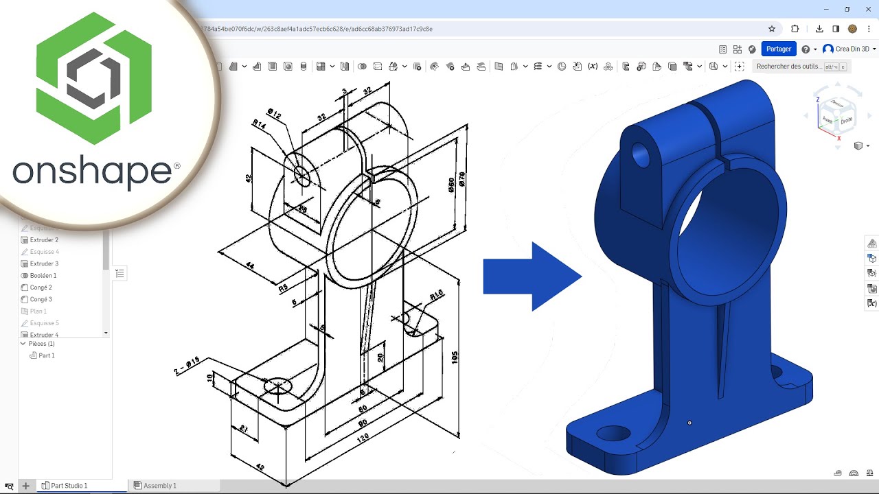 Découverte de Onshape - Première pièce