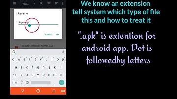 change file extensions on android