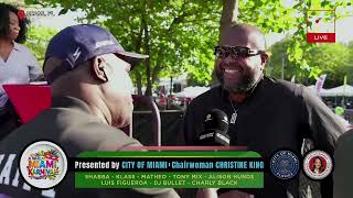 Duckens Nazon and Marlon Lindor Interview by Guy WeWe Network during Taste of Miami Karnival. 