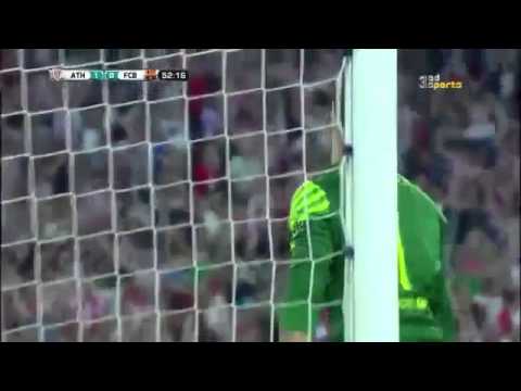 ملخص و أهداف مبارة أتلتيك بيلباو ضد برشلونة  4 0 2015 08 14