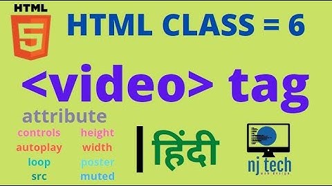 html video tag tutorial (hindi)||all attributes #html5 #css