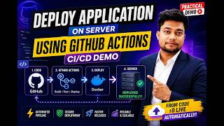 Deploy Application to a Server Using GitHub Actions | Complete CI/CD Pipeline Demo