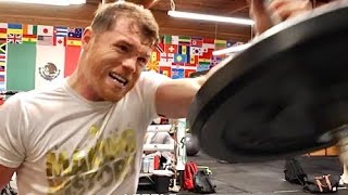 CANELO'S INSANE FULL STRENGTH & CONDITIONING WORKOUT FOR CALEB PLANT FIGHT, IN MONSTER SHAPE!