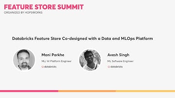Databricks - Databricks Feature Store Co-designed with a Data and MLOps Platform