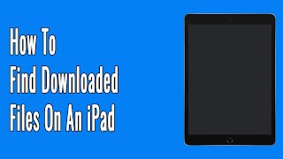 How to Find Downloaded Files on an iPad #shorts