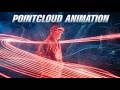 Pointcloud Animation Combined with Gaussian Splatting Directly in Blender
