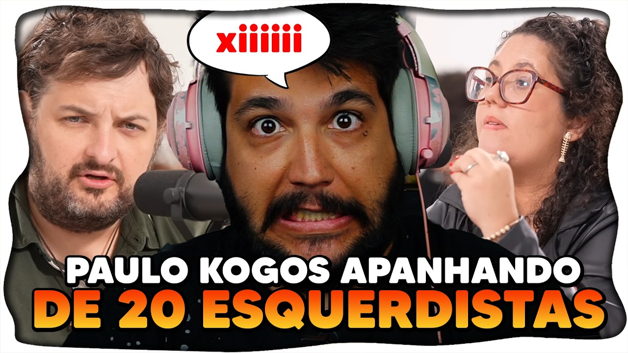 PAULO KOGOS TOMANDO UM CORO DE 20 ESQUERDISTAS POR 2 HORAS E MEIA KKKKKKKKKKKK