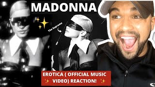 MADONNA EROTICA OFFICIAL MUSIC VIDEO REACTION! MY FIRST TIME!
