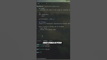 Create Strings in python #programming #strings #coding #education #python #new #code #