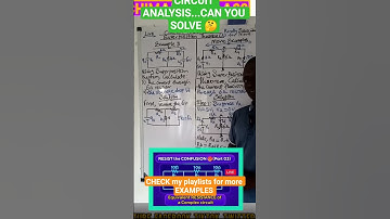 ELECTRICAL CIRCUIT ANALYSIS| SUPERPOSITION MADE EASY #chimaths #shorts #viral #circuittheorems
