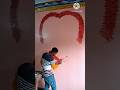 wall design Dining ❤️ art painting #colour #shorts #reels #viral #video #youtube