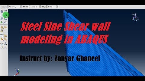 Steel Sine shear wall modeling in ABAQUS