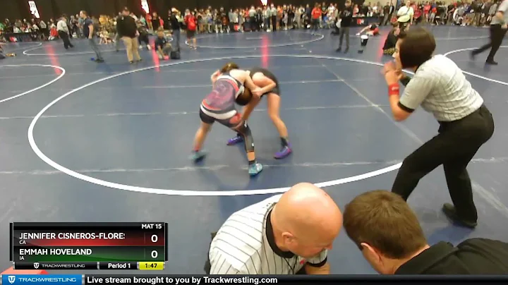 112 Lbs Champ. Round 2 - Emmah Hoveland, IA Vs Jen...