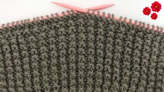 KNITTING SAND STITCH FOR BEGINNERS VERY EASY