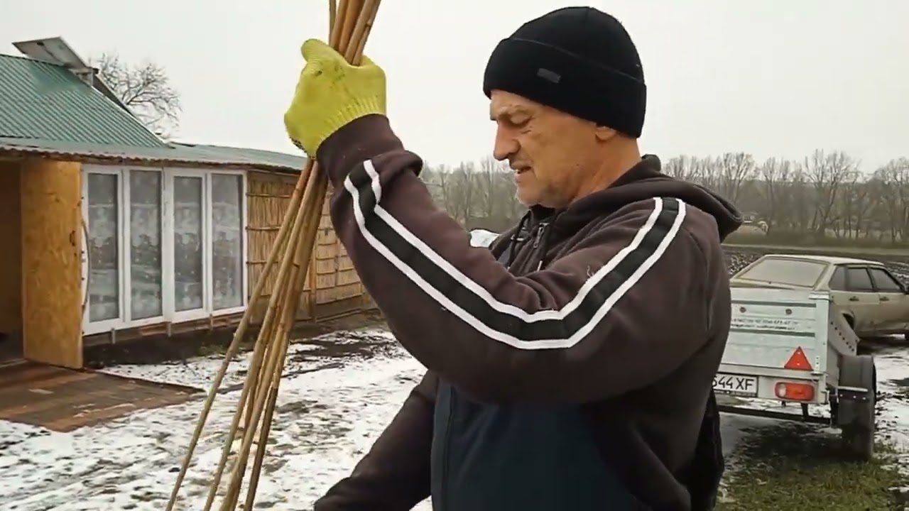 Робимо паркан з очерету за 200 грн.