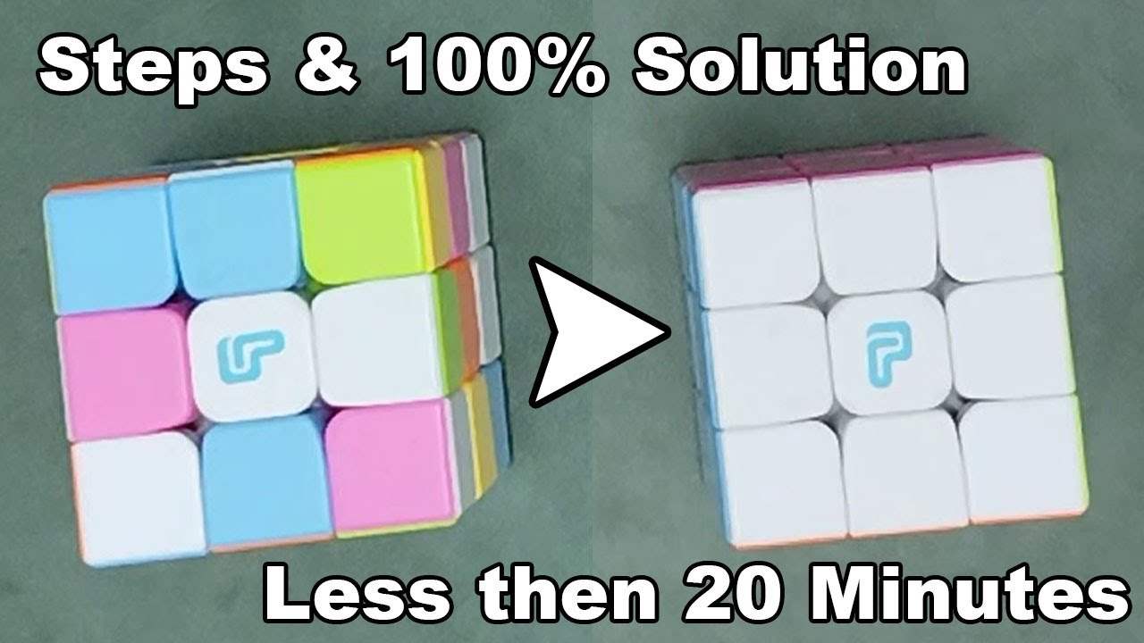 How to solve a rubik's cube 3x3 - YouTube