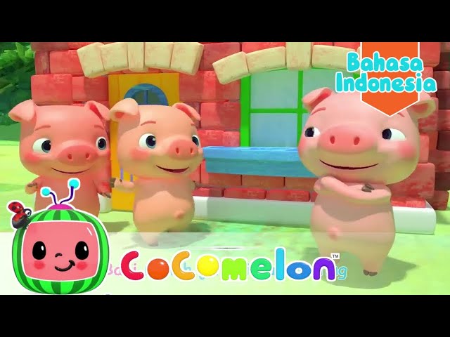 Cocomelon - Tiga Babi Kecil V1 | Cocomelon Bahasa Indonesia | Lagu Anak-Anak class=