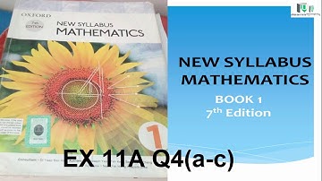 New Syllabus Maths Book 1 Solutions|Triangles quadrilaterals and polygons| Ex 11A Q4(a-c)  |Urdu