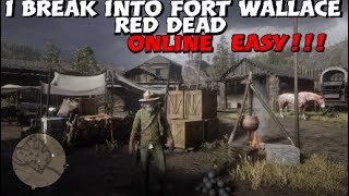 How To Get Into Fort Wallace Fast Easy Red Dead Online Youtube