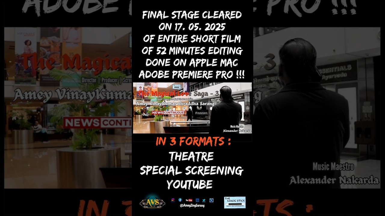 Final Stage Cleared | 3 Formats Editing Adobe Premiere Pro | News Continuos Studio | Dr Mayur Parikh