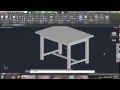 AutoCAD 3D, AutoCAD Training Table 3D, How to Create Table