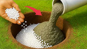 Mix CEMENT and crushed STYROFOAM and the result will shock even engineers!