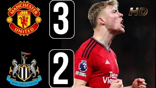 Man Utd vs newcastle | Manchester United vs Newcastle 3-2 HIGHLIGHTS | Premier League