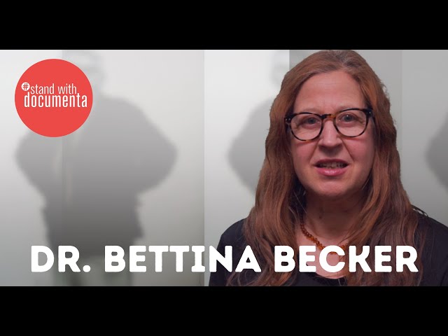 Dr  Bettina Becker #standwithdocumenta
