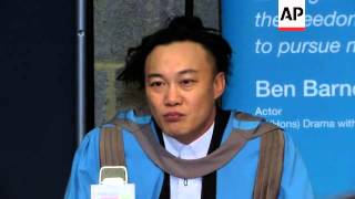 Eason Chan receives honorary degree at a London university