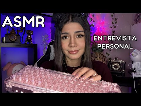 ASMR ESPAÑOL / Te hago UNA ENTREVISTA MUY PERSONAL  RANDOM / RESPONDE RÁPIDO en segundos