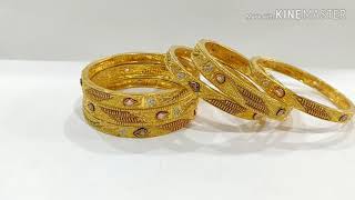 1 Gram gold plated Bengals,Kangan,chudi, Contact on WhatsApp  7359294137 @the_jewellary_place,set
