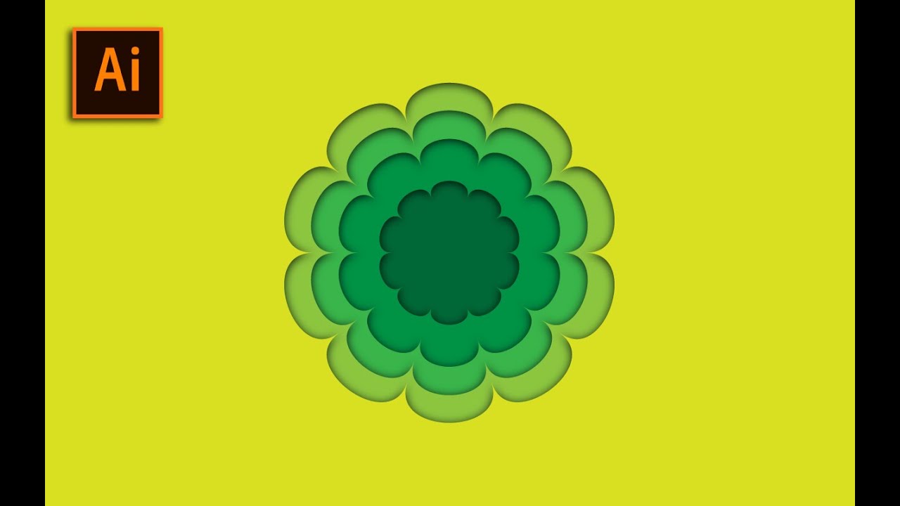 how to design paper cut out effect illustrator tutorial YouTube