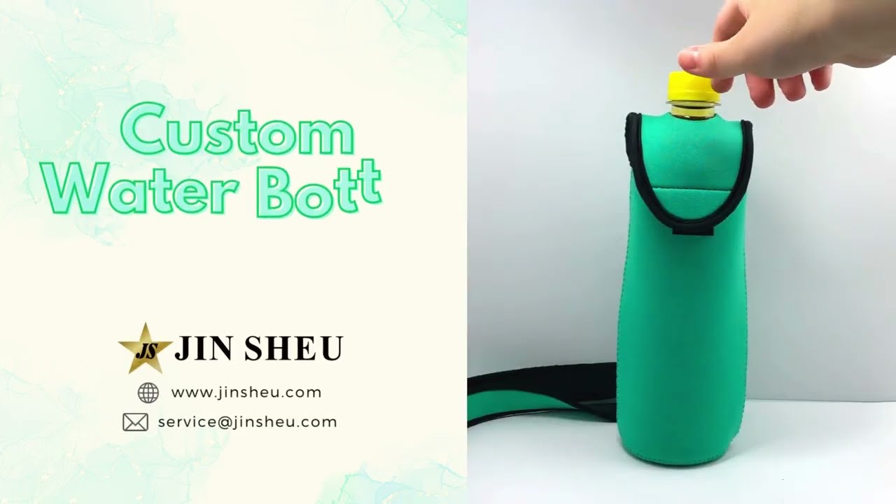 Custom Neoprene Water Bottle Sleeve - Neoprene Water Bottle Holder, Keychain & Enamel Pins Promotional Products Manufacturer