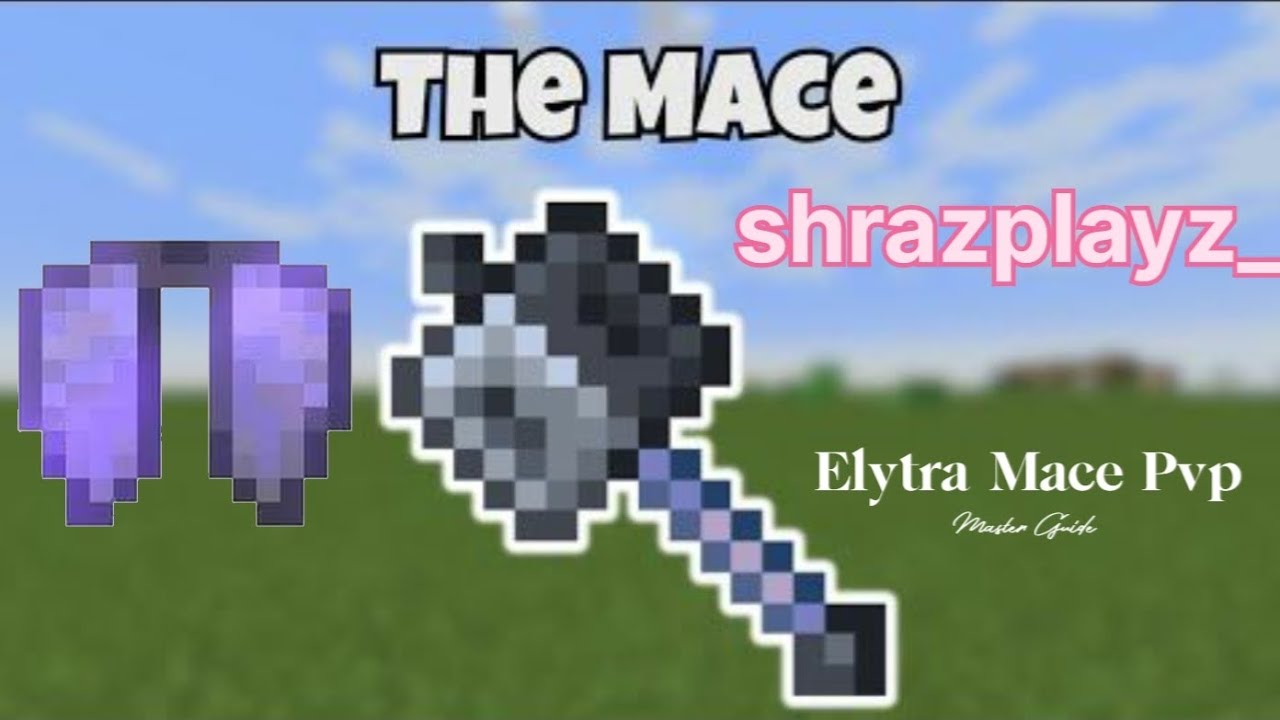 Minecraft elytra mace pvp || tutorial || shraxplayz_ easy beginner ...